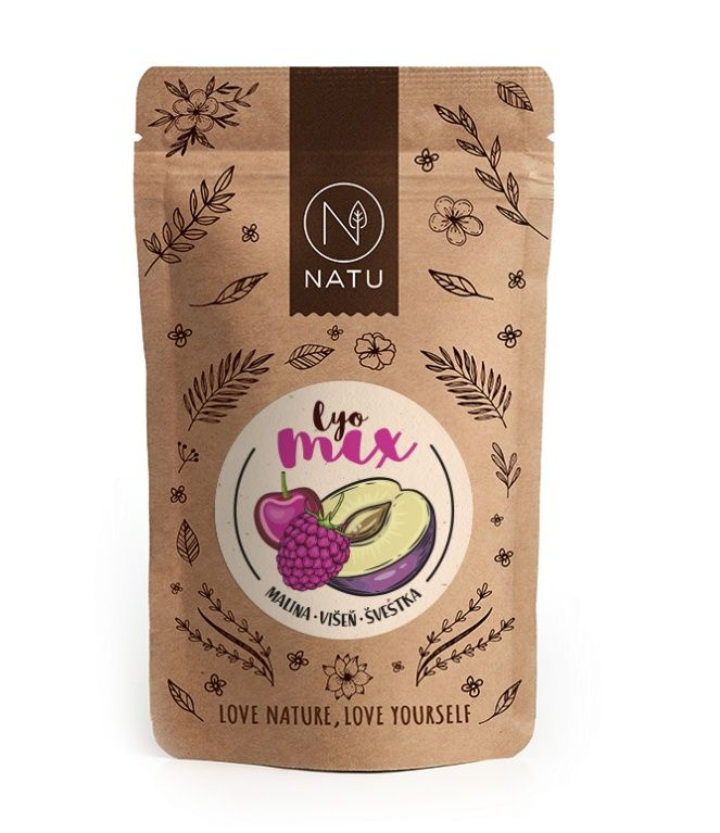 NATU Lyo mix malina a višeň 35 g