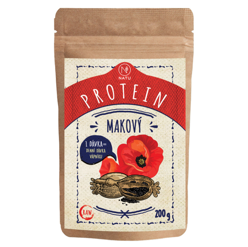 NATU Makový protein RAW 200 g