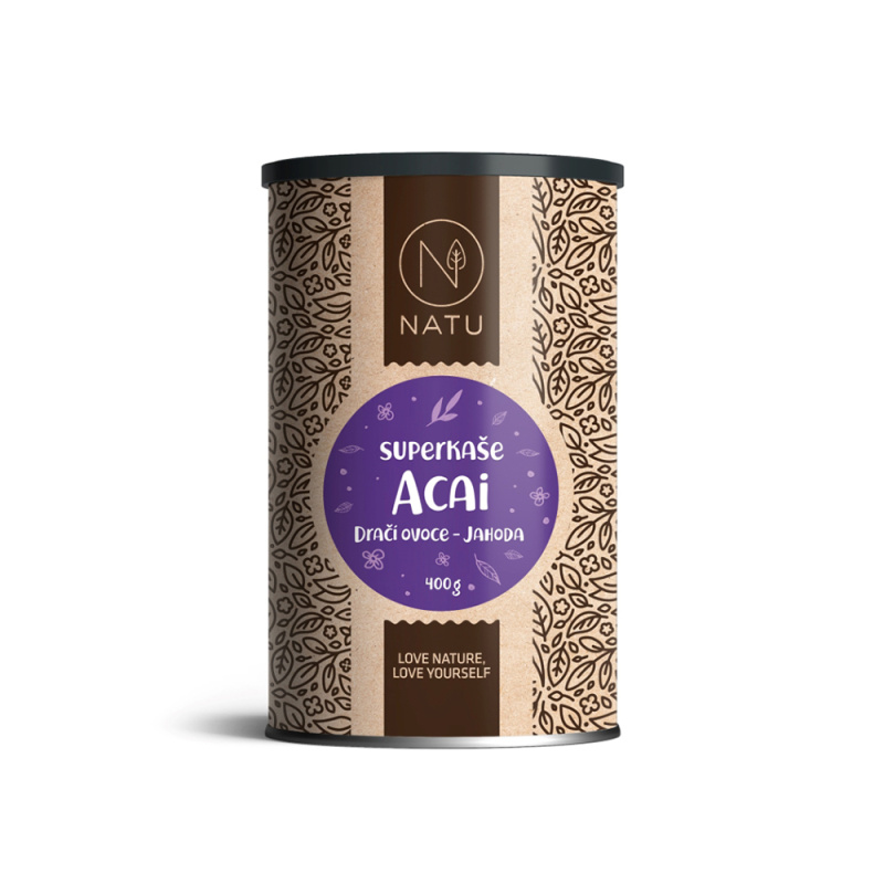 Superkaše ACAI s dračím ovocem a jahodami 400g