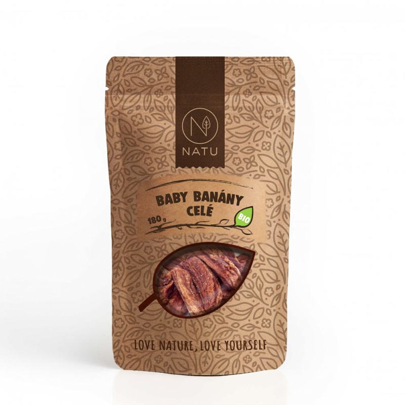 NATU Baby banány celé BIO 180g