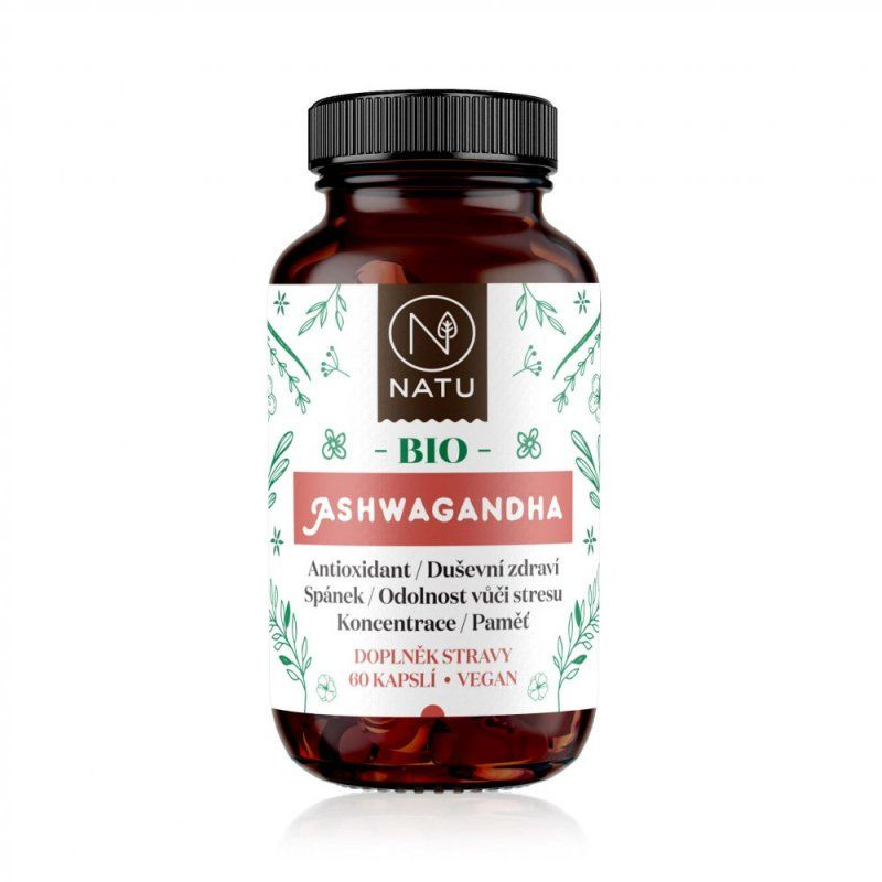 NATU BIO Ashwagandha 60 kapslí