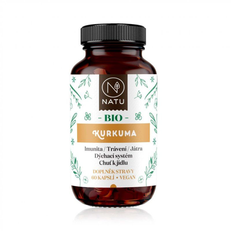 NATU BIO Kurkuma 60 kapslí