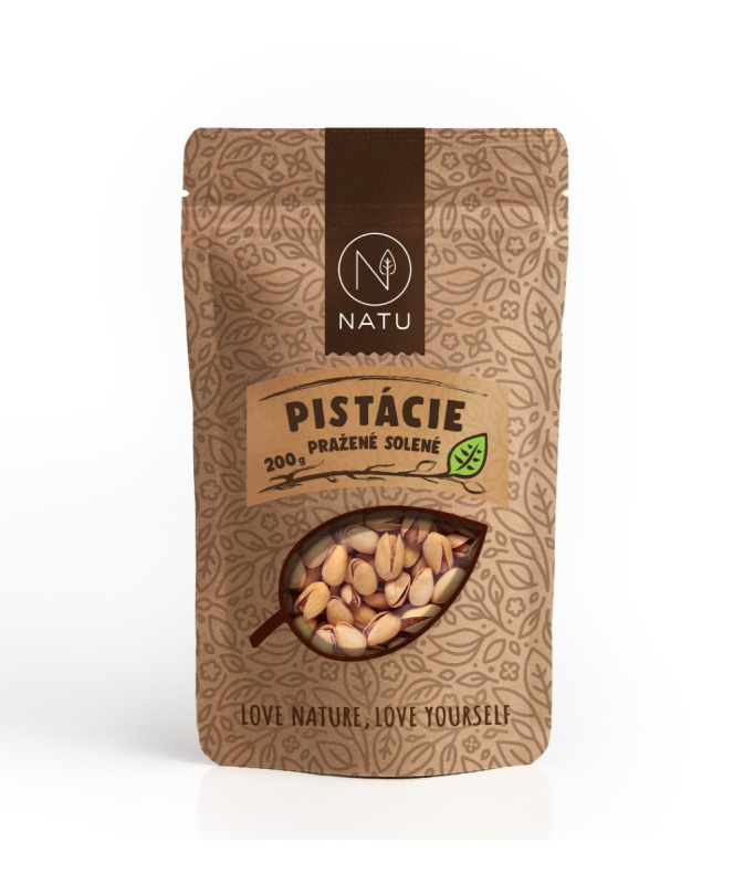 NATU Pistácie pražené solené 200g