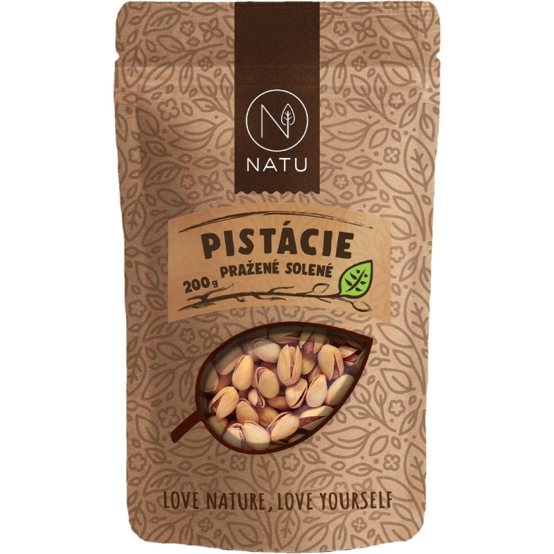 NATU Pistácie pražené solené 200g