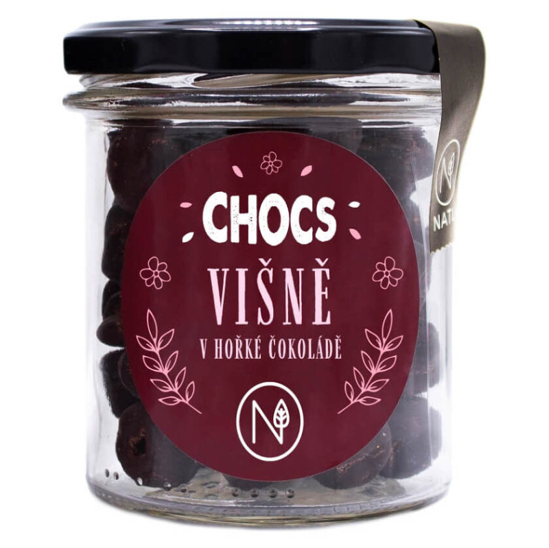 NATU CHOCS Višně v 60% hořké čokoládě 100g