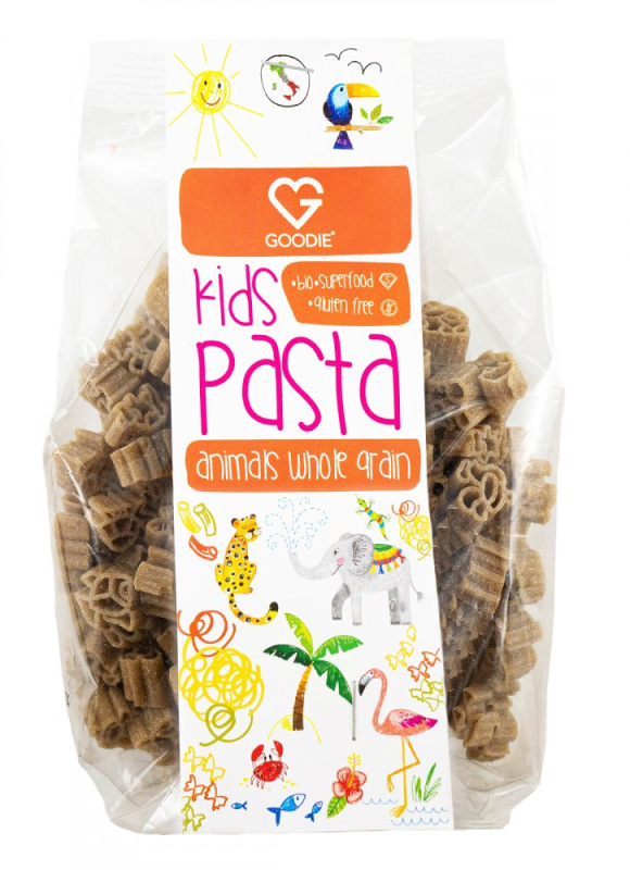 Goodie Dětské Těstoviny Celozrnné - zvířátka - BIO 250 g