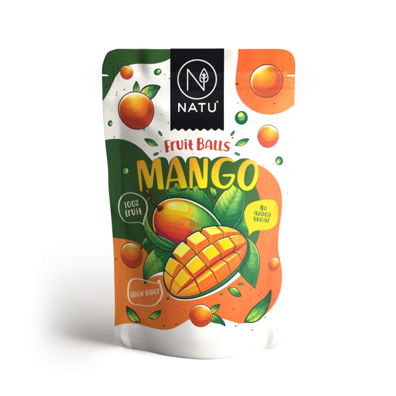 NATU Ovocné kuličky mangové 90g
