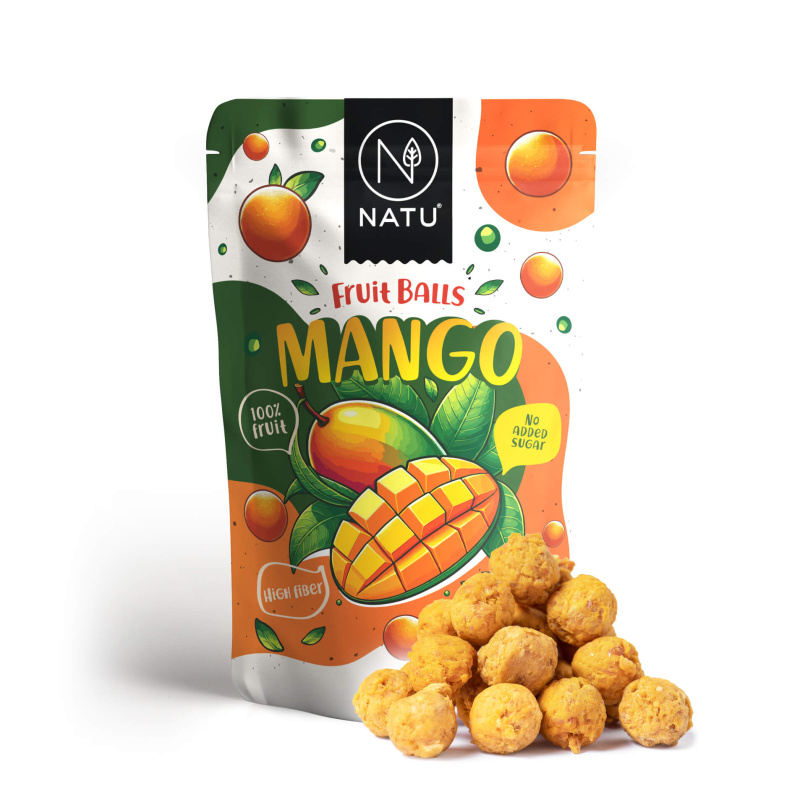NATU Ovocné kuličky mangové 90g