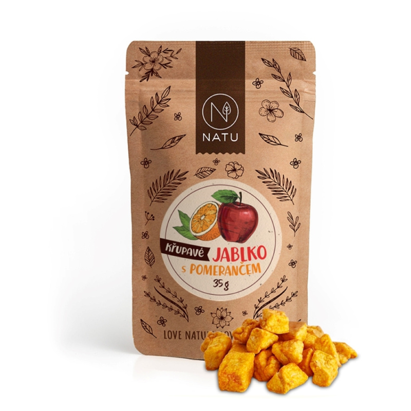 NATU Křupavé jablko s pomerančem 35g