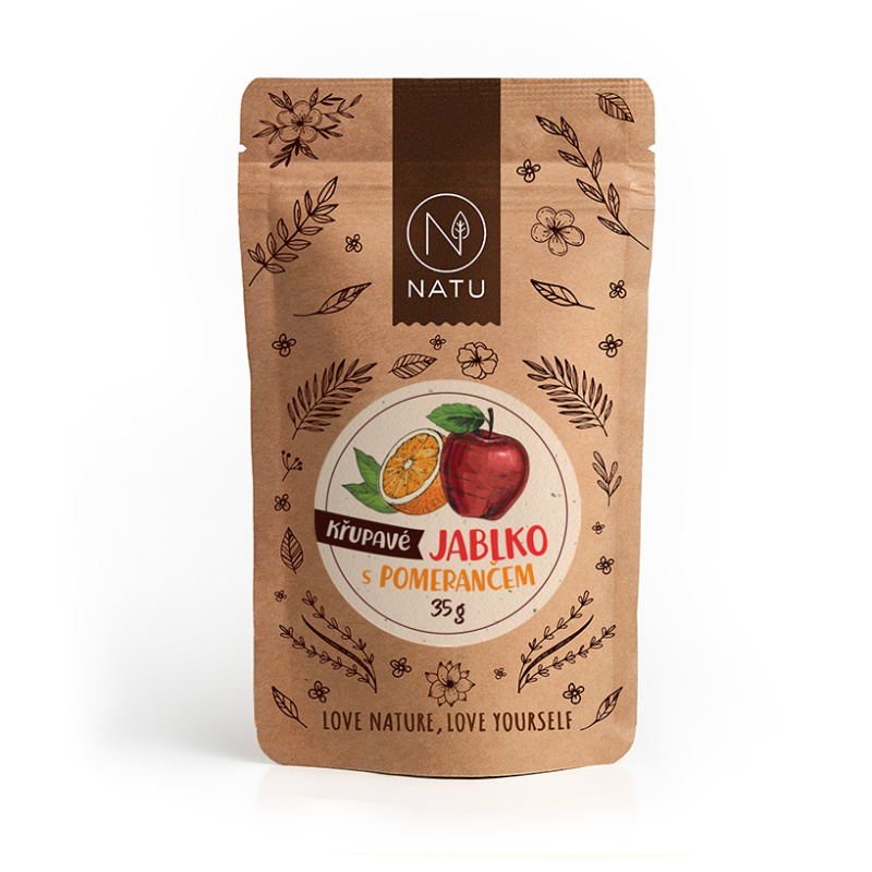 NATU Křupavé jablko s pomerančem 35g