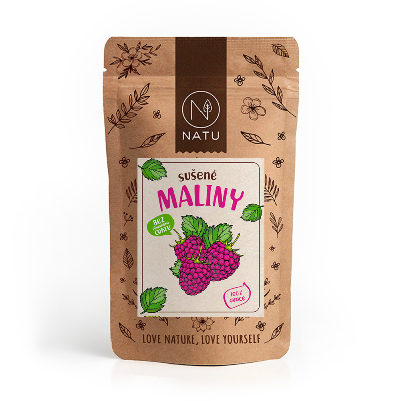NATU Sušené maliny 100g