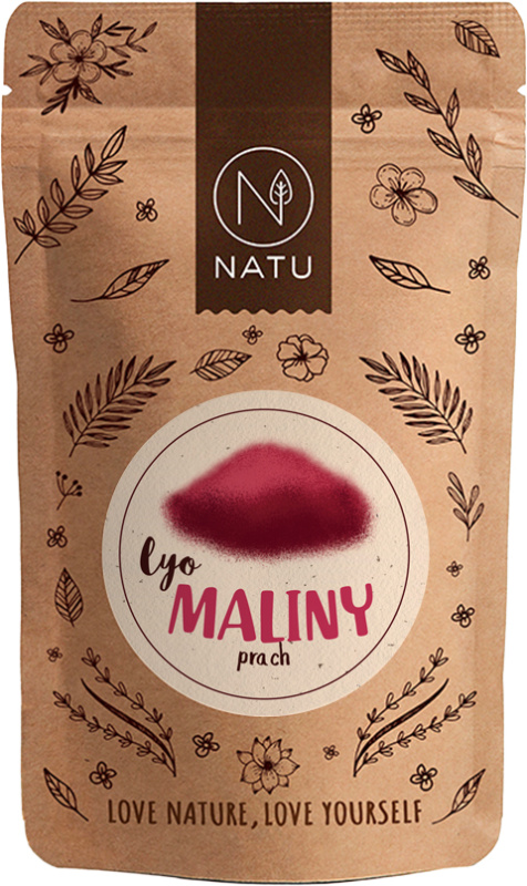 NATU Lyofilizované maliny prach