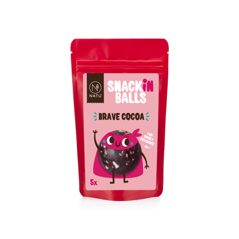 NATU SNACKin Balls Brave Cocoa 65g