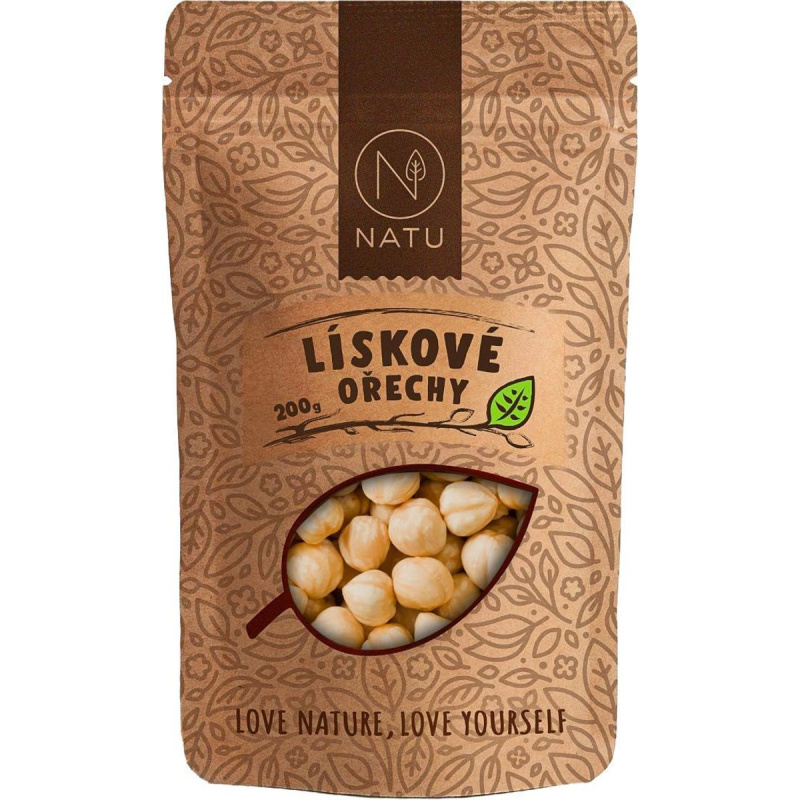 NATU Lískové ořechy pražené loupané