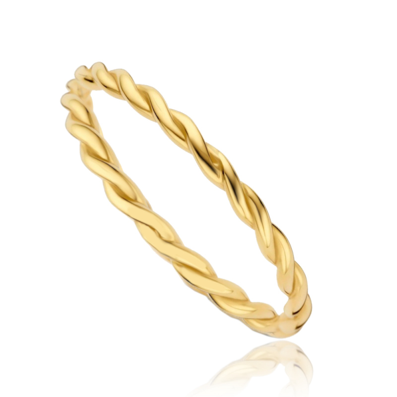 MINET Moderní zlatý prsten Au 585/1000 Velikost prstenu:: 56, Hmotnost (g): 0,95