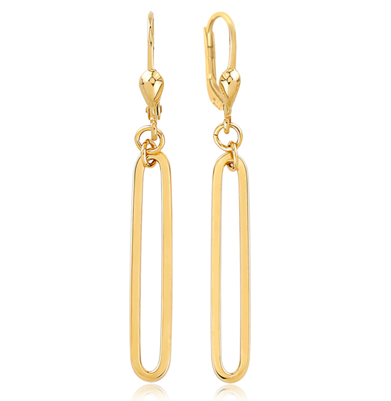 MINET Moderní zlaté náušnice Au 585/1000