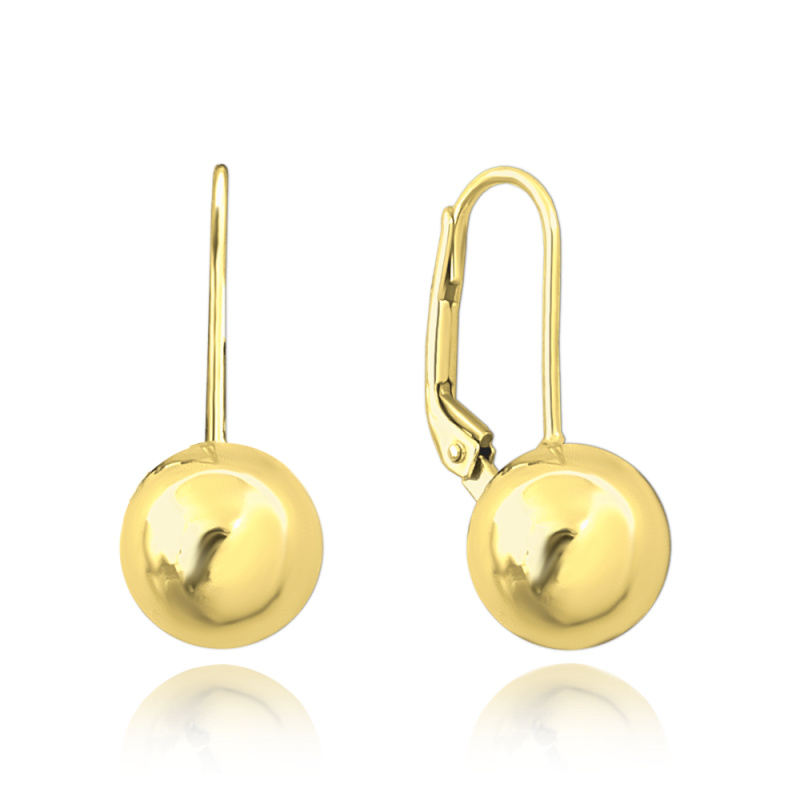 MINET Zlaté náušnice kuličky Au 585/1000