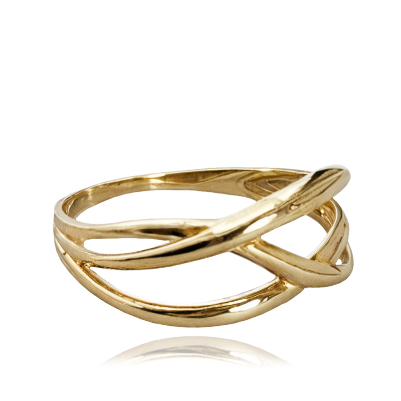 MINET Moderní zlatý prsten Au 585/1000 Velikost prstenu:: 59, Hmotnost (g): 1,6