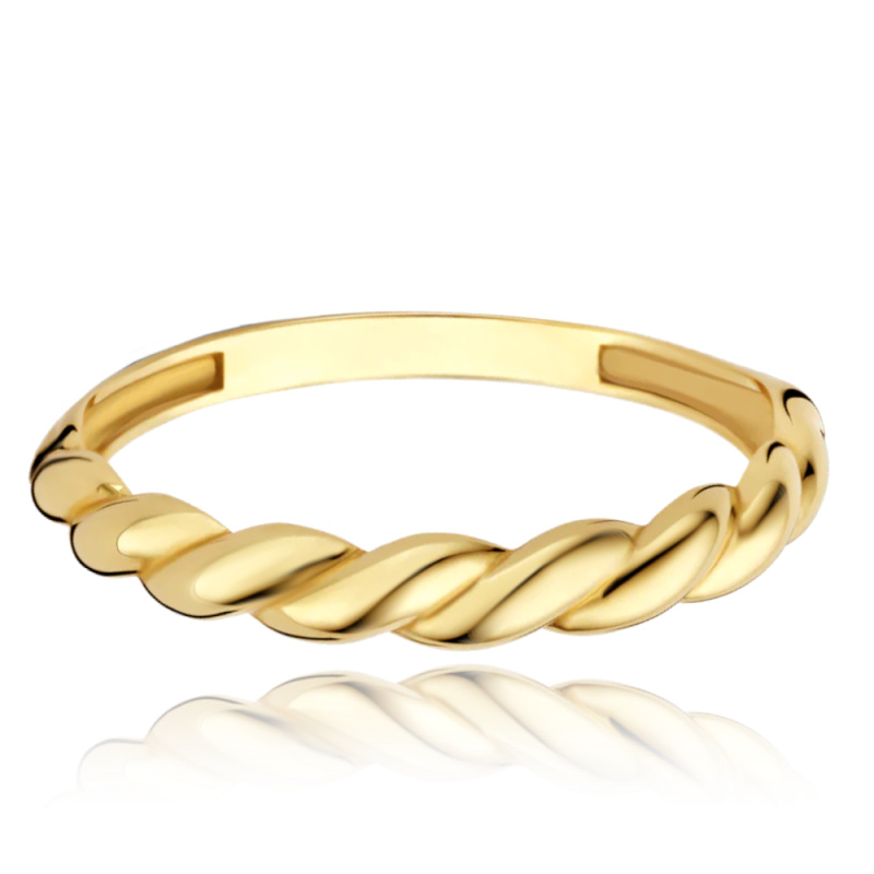 MINET Elegantní zlatý prsten Au 585/1000 Velikost prstenu:: 58, Hmotnost (g): 0,85