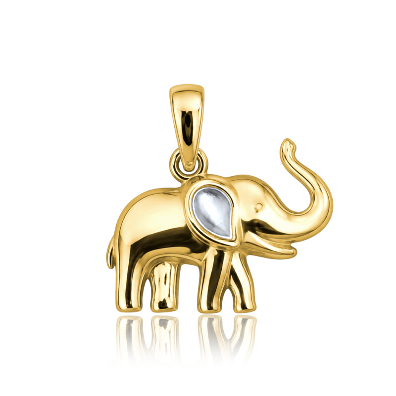 MINET Zlatý přívěs slon Au 585/1000