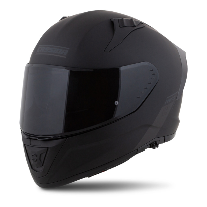 Moto přilba Cassida Aero Solid černá matná/šedá XXL (63-64)