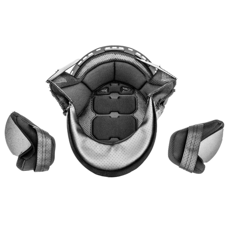 Lícnice a klobouk pro přilby Cassida Handy Plus černá XL