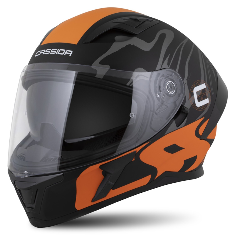 Moto přilba Cassida Orbit Multivers černá matná/oranžová/šedá/bílá XXL (63-64)