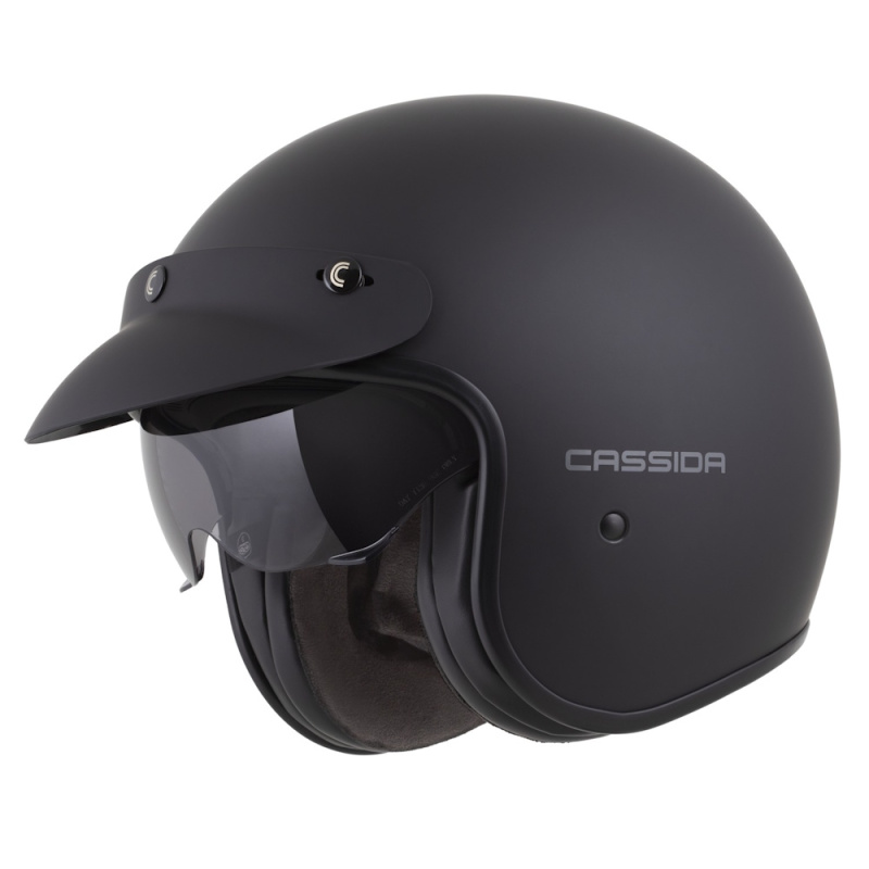 Moto přilba Cassida Oxygen Solid 2.0 černá matná/tmavě šedá M (57-58)