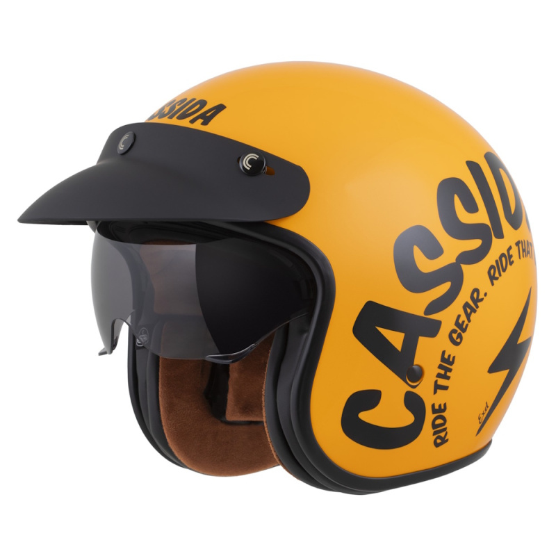 Moto přilba Cassida Oxygen Gear 2.0 žlutá/černá 2025 XS (53-54)