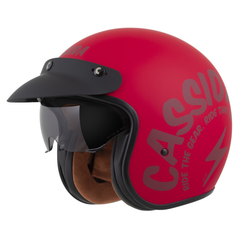 Moto přilba Cassida Oxygen Gear 2.0 červená matná/tmavě červená 2025 XL (61-62)