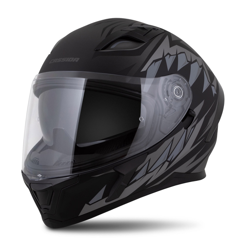 Moto přilba Cassida Orbit StriX černá matná/šedá XS (53-54)