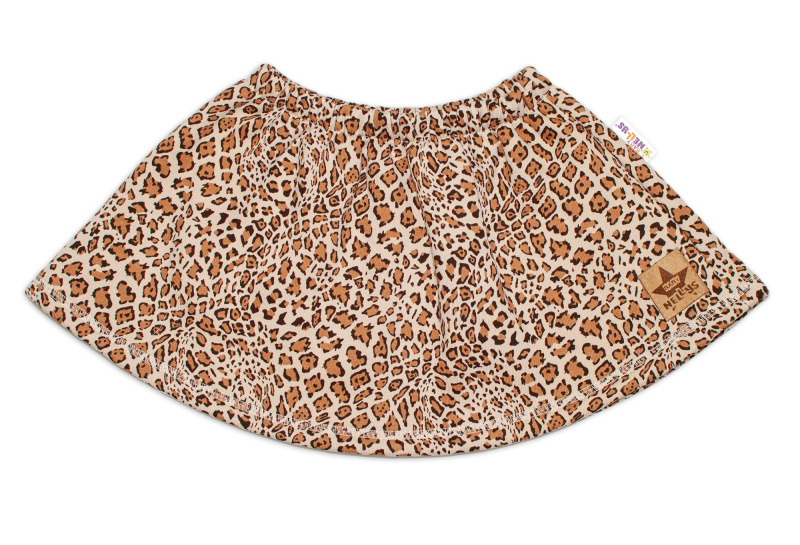 Baby Nellys Dětská sukně Gepard - hnědá, vel. 92 vel.  92