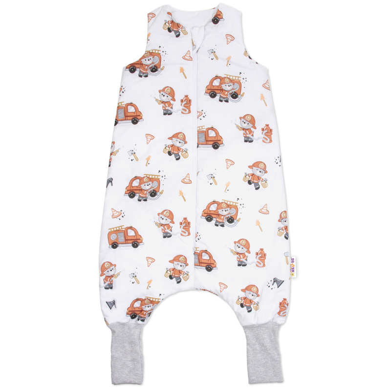 Baby Nellys Spací vak se zahrnovacími nohavičkami Baby fireman, vel. M, 86/104