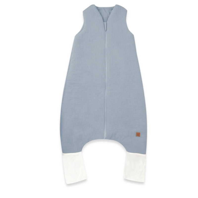 Baby Nellys Mušelínový spací vak se zahrnovacími nohavičkami - jeans, vel. M