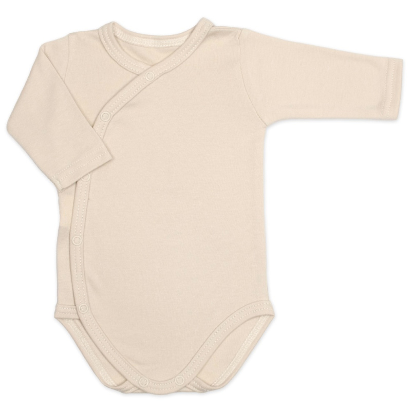 Baby Nellys Bavlněná souprava pro miminko 6D, Made with love, béžová, vel.50