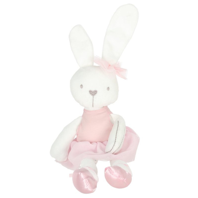 TULIMI Plyšový mazlík pro děti Bunny Love, růžový, 46 cm