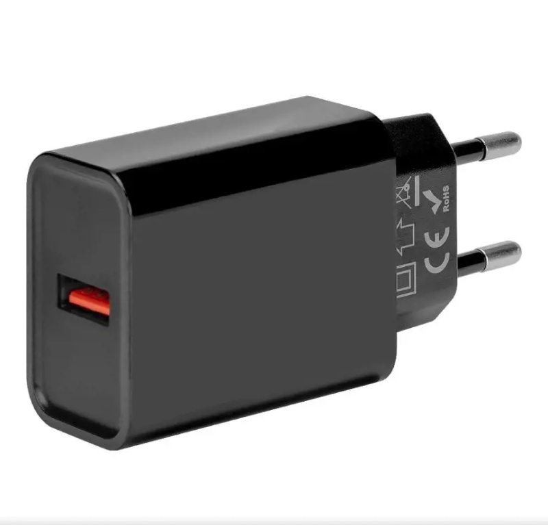 Obal:Me nabíječka USB-A (18W) černá