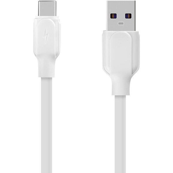 Obal:Me Simple USB-A/USB-C kabel (1m) bílý