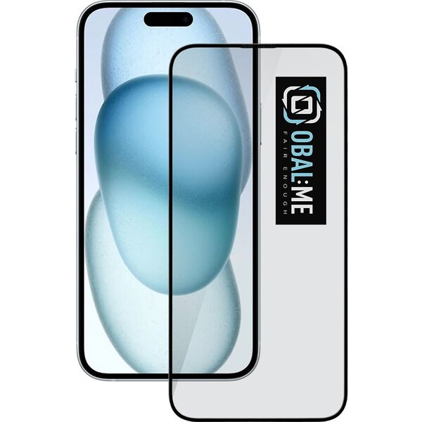 Obal:Me 5D Tvrzené sklo Apple iPhone 15 Plus/16 Plus černé