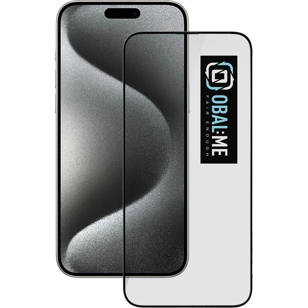 Obal:Me 5D Tvrzené sklo Apple iPhone 15 Pro Max černé