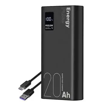 OBAL:ME EnergyPulse Powerbanka 20000mAh (22.5W) černá