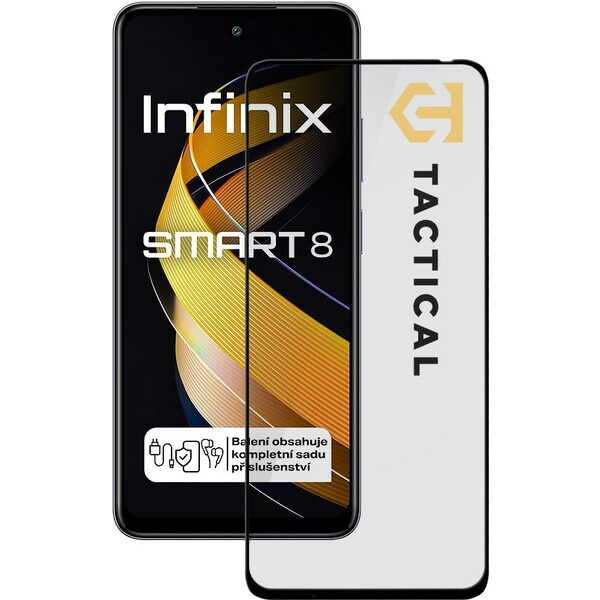 Tactical Glass Shield 5D sklo pro Infinix Smart 8 černé