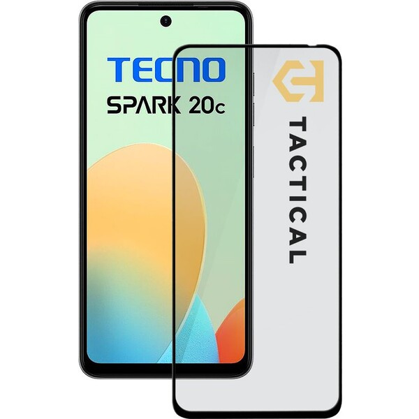 Tactical Glass Shield 5D sklo pro Tecno Spark 20c černé