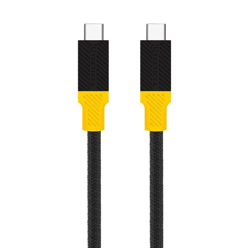 Tactical Blackbird USB4 kabel (240W/40 Gbps) 1m černý/žlutý