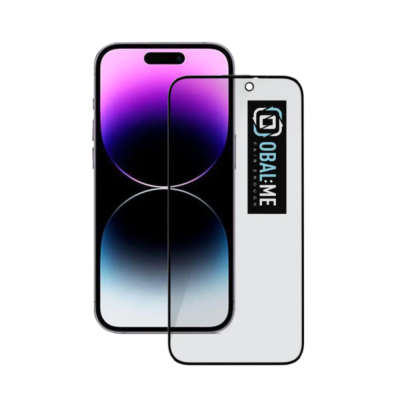 OBAL:ME Privacy 5D tvrzené sklo Apple iPhone 14 Pro černé