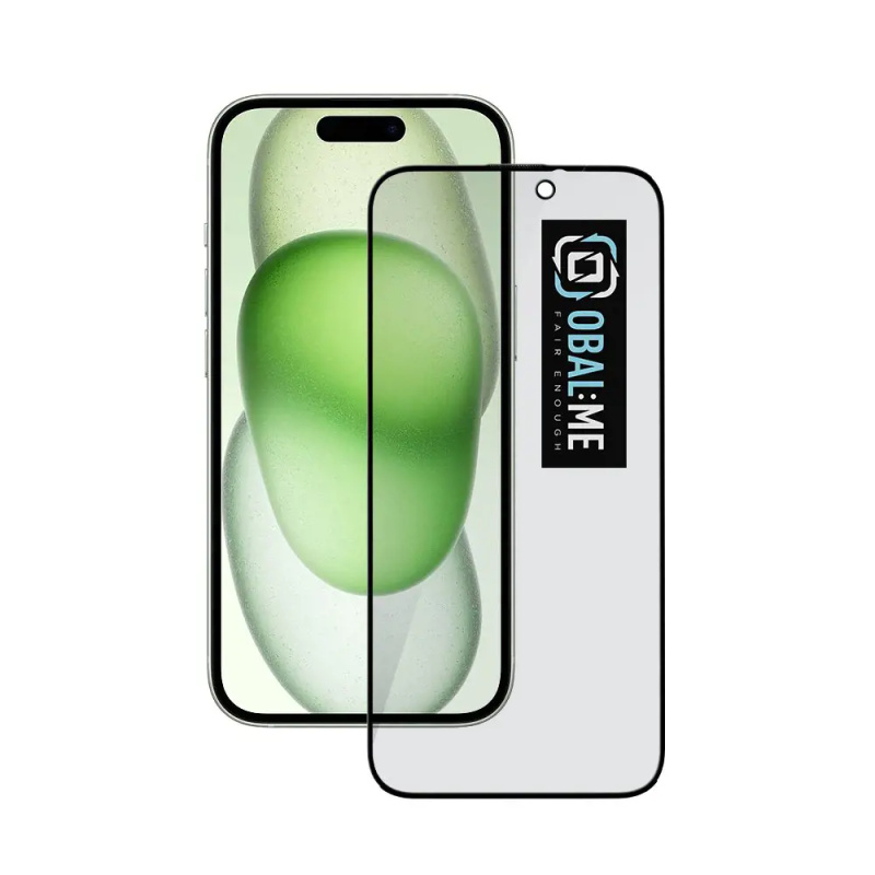 OBAL:ME Privacy 5D tvrzené sklo Apple iPhone 15 černé