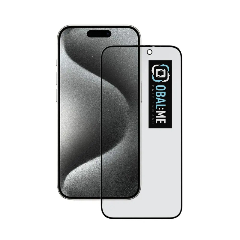 OBAL:ME Privacy 5D tvrzené sklo Apple iPhone 15 Pro černé