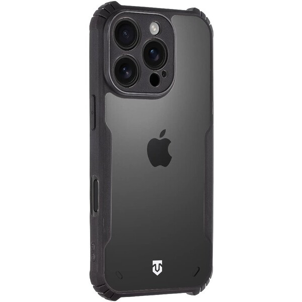 Tactical Quantum Stealth Kryt pro Apple iPhone 16 Pro čirý/černý