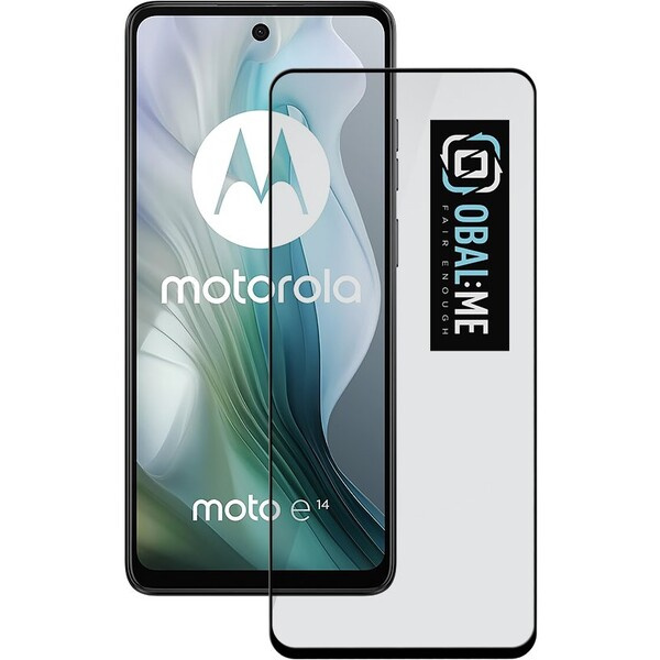 OBAL:ME 5D Tvrzené Sklo pro Motorola E14 černé