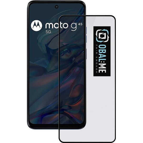 OBAL:ME 5D Tvrzené Sklo pro Motorola G45 černé